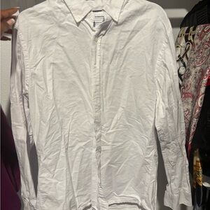 Amazon Essentials Men's White Casual Button Down Shirt